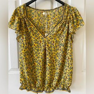 NWT Max Studio Floral Top Size L